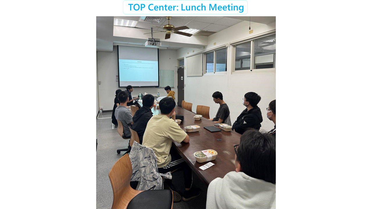 TOP Center Lunch Meeting